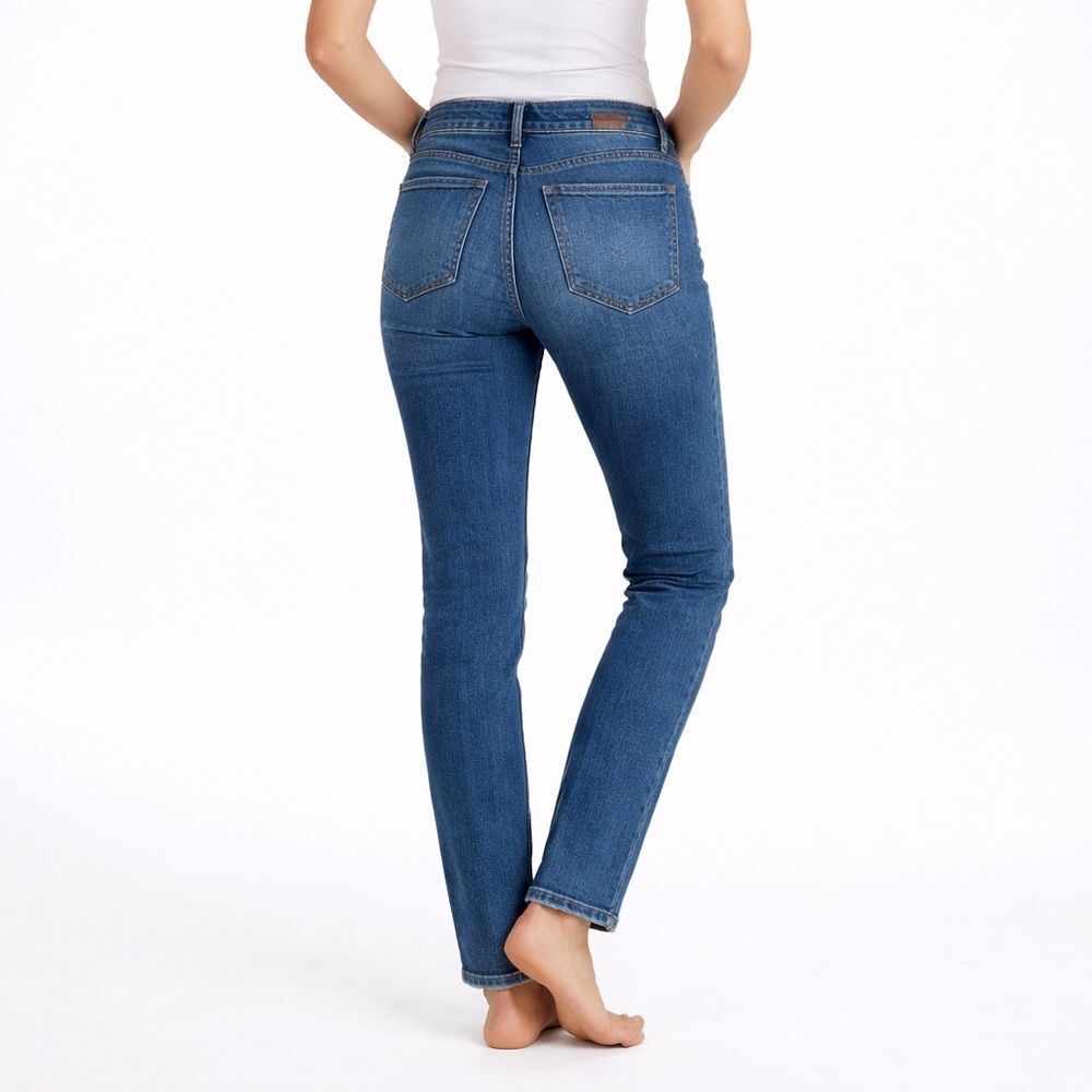 KUHL 9" Flex Denim Kontour Stretch Skinny Jeans Tie Waist Vintage Blue Size 10